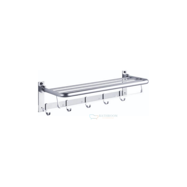 Aluminum Bathroom Towel Bar - Silver Finish Kenya