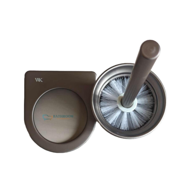 Grey Toilet Brush Set - Aluminum Holder Kenya