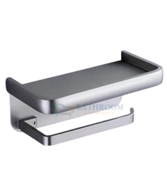 tissue holder with shelf