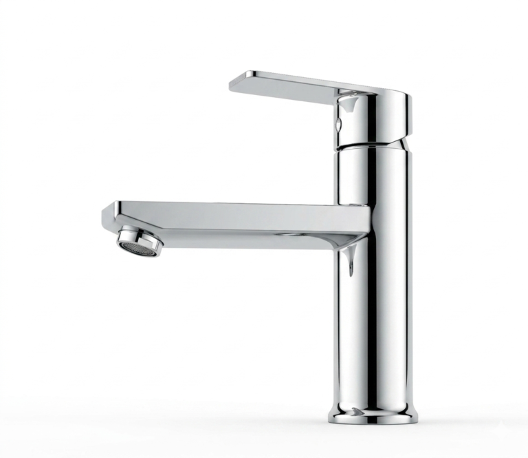 Chrome ABS single lever basin mixer tap 8145